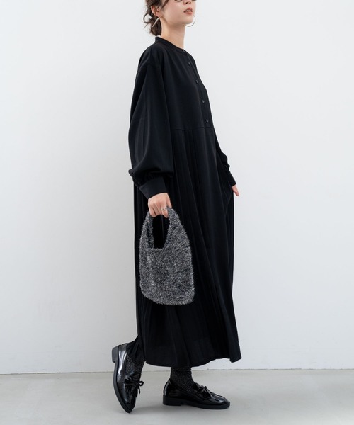 refinedworks（リファインドワークス）の「【refinedworks】オケージョンでも使えるワンピース（ワンピース・レディース・ブラック・FREE）」の3枚目の写真