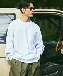 FREAK'S STORE | 限定展開 9オンス Heavyweight ビッグシルエット クルーネック ロングスリーブTシャツ/ヘビーウェイト/ロンTEE(Tシャツ/カットソー)