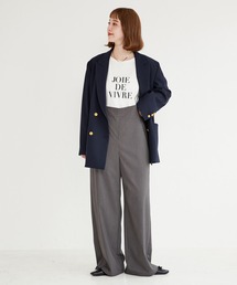【ZOZO限定】ハイウエストサロペットパンツ