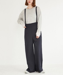 【ZOZO限定】ハイウエストサロペットパンツ