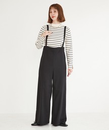 【ZOZO限定】ハイウエストサロペットパンツ