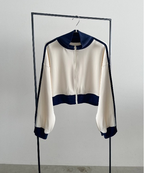 セール】ショート丈 トラックジャケット（ジャージ）｜ad thie