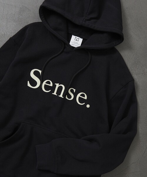 Firsthand(ファーストハンド)の「MA Firsthand/マ ファーストハンド Sense. HOODIE / ロゴスウェット / プリントスウェット / プルオーバーフーディ(パーカー・メンズ・グレー/ブラック/ネイビー・LARGE/MEDIUM)」の8枚目の写真