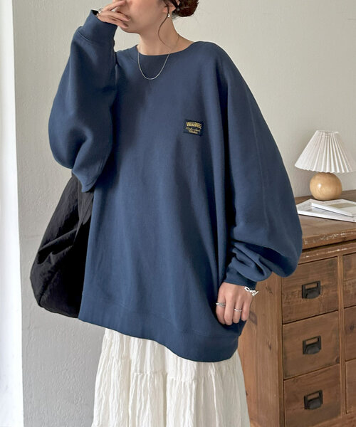 【セール】【ユニセックス】WEARWELLリーバーシブルスウェット（Tシャツ/カットソー）｜DISCOAT（ディスコート）