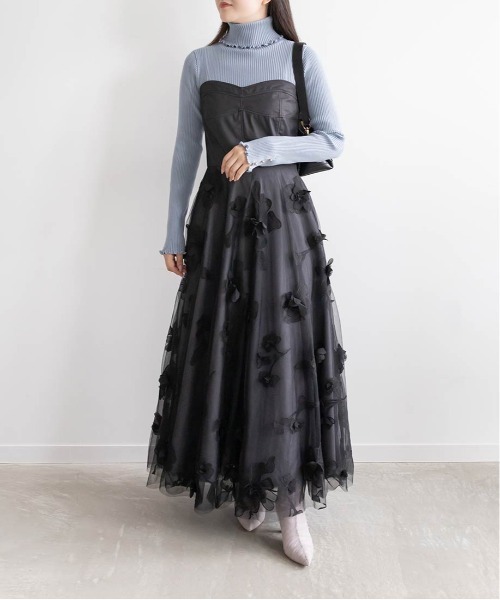 RANDA(ランダ)の「チュールギャザーショートブーツ(ブーツ・レディース・ベージュ/ブラック/グレー・S/M/L/LL)」の9枚目の写真