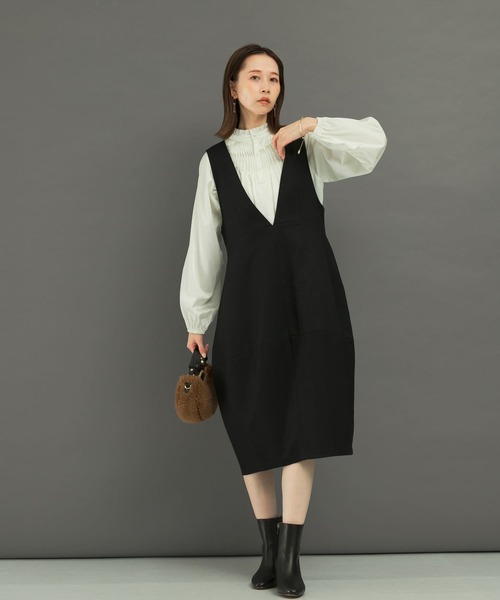 セール】『UR TECH』コクーンジャンパーワンピース（ジャンパー