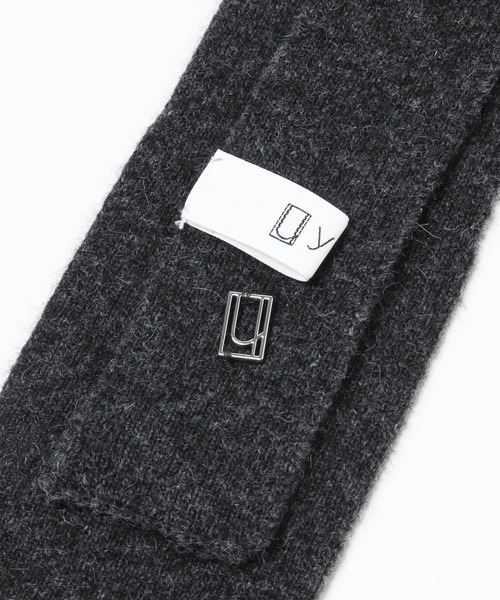 yuw(ユウ)の「Minkウールニットタイ 151554(ストール/ショール・レディース・グリーン/チャコールグレー・FREE)」の12枚目の写真