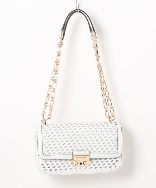 MICHAEL KORS(マイケルコース)の「TRIBECA ウーヴン レザー ショルダー スモール(ショルダーバッグ・レディース・ホワイト系・FREE)」の7枚目の写真