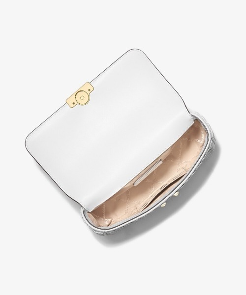 MICHAEL KORS(マイケルコース)の「TRIBECA ウーヴン レザー ショルダー スモール(ショルダーバッグ・レディース・ホワイト系・FREE)」の5枚目の写真