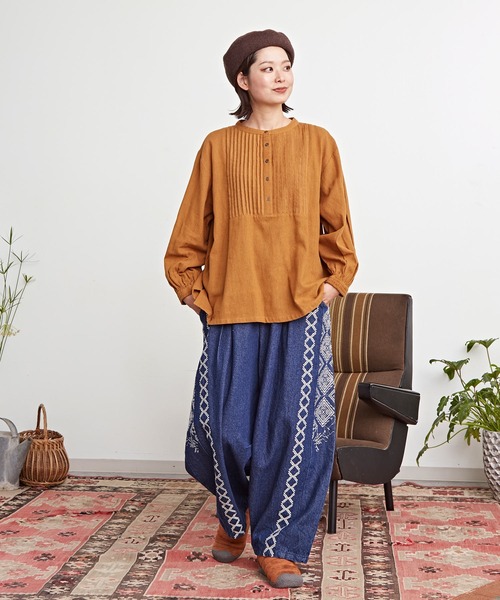 【チャイハネ】ノマベピンタックプルオーバー（その他トップス）｜チャイハネ（チャイハネ）