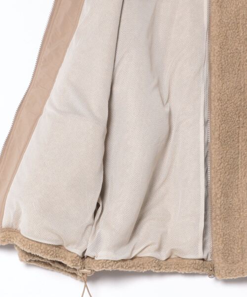 セール】メランジボア フラッフィーフラワー刺繍ボアジップ