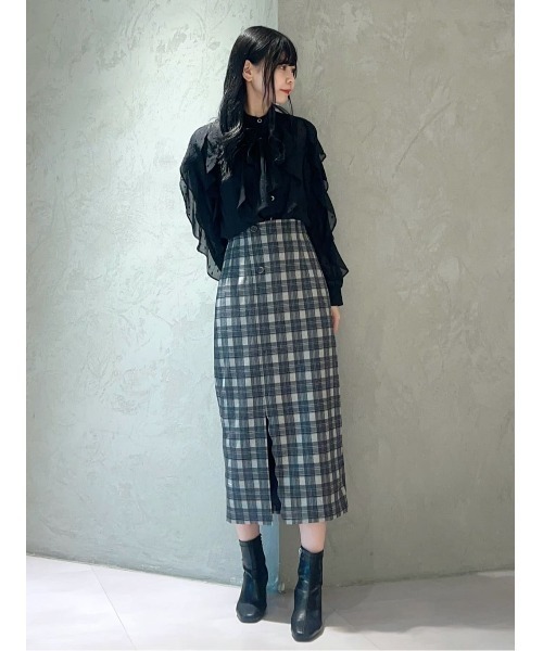 セール】ラメドットジャガードボウタイブラウス（シャツ