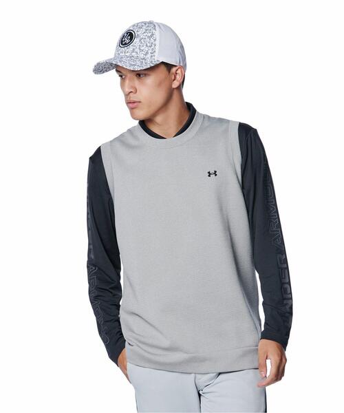 【セール】UAドライブ クルーネック セーター ベスト（ゴルフ/メンズ）（ベスト）｜UNDER ARMOUR（アンダーアーマー）