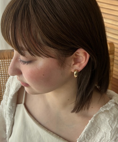 ciite'(シーテ)の「ぷっくりボリュームハートワンタッチピアス (両耳用)(ピアス(両耳用)・レディース・シルバー/ゴールド・FREE)」の5枚目の写真