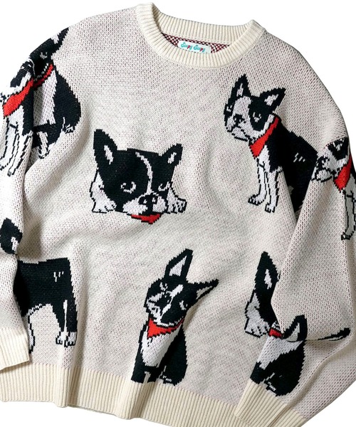 【セール】【Soupy Soupy】BIG Jacquard knit（ニット/セーター）｜Soupy Soupy（スーピースーピー）