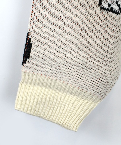 Soupy Soupy(スーピースーピー)の「【Soupy Soupy】BIG Jacquard knit(ニット/セーター・メンズ・ブルー/オフホワイト/ブラック/ホワイト系その他3/グリーン/ホワイト系その他/ホワイト系その他2/チャコールグレー・L/M)」の10枚目の写真