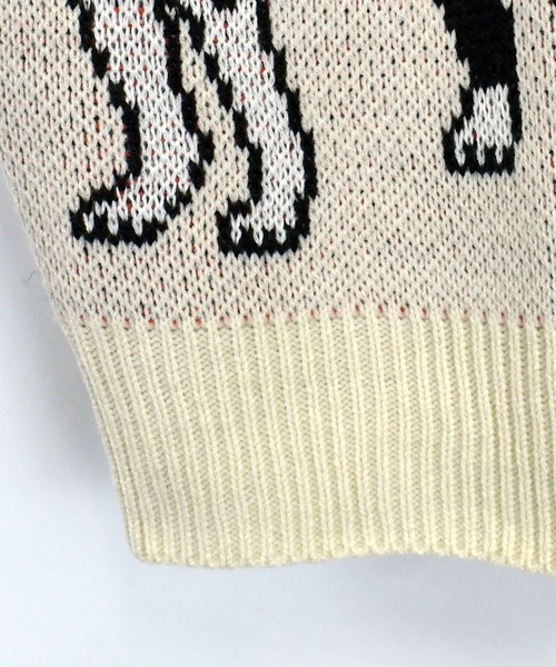 Soupy Soupy(スーピースーピー)の「【Soupy Soupy】BIG Jacquard knit(ニット/セーター・メンズ・ブルー/オフホワイト/ブラック/ホワイト系その他3/グリーン/ホワイト系その他/ホワイト系その他2/チャコールグレー・L/M)」の11枚目の写真