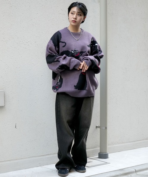 セール】【Soupy Soupy】BIG Jacquard knit（ニット/セーター）｜Soupy