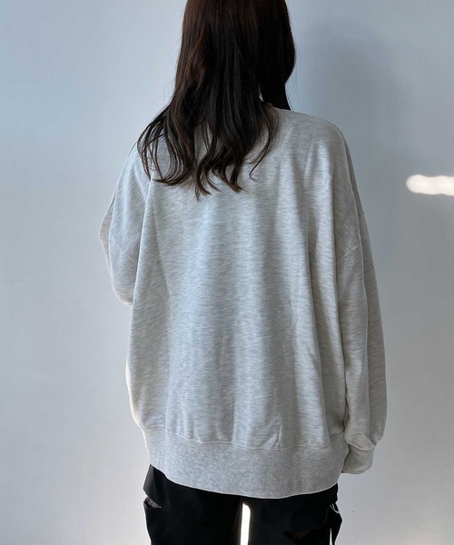 AS KNOW AS plus（アズノゥアズプラス）の「◇サガラ刺繍 ドッグプリントスウェットプルオーバー（スウェット・レディース・ネイビー系/アイボリー系/ブラック系/ホワイト系・FREE）」の20枚目の写真