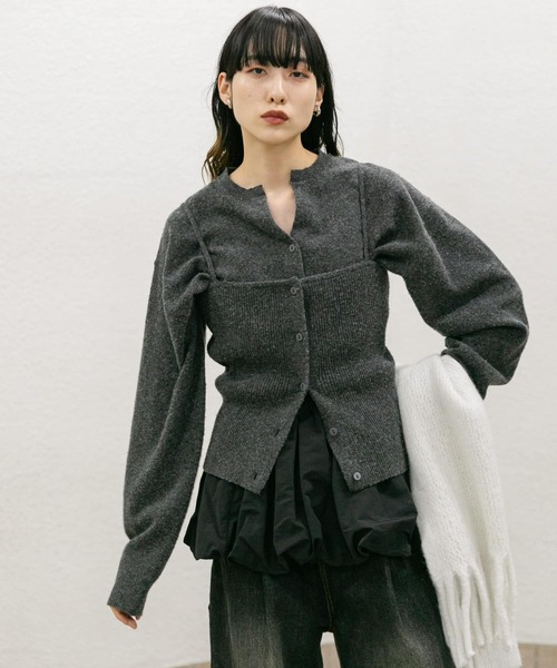 KBF - 【美品】ビスチェSETマルチウェイカーディガン KBF（ケイビーエフ）の「ビスチェSETマルチウェイカーディガン