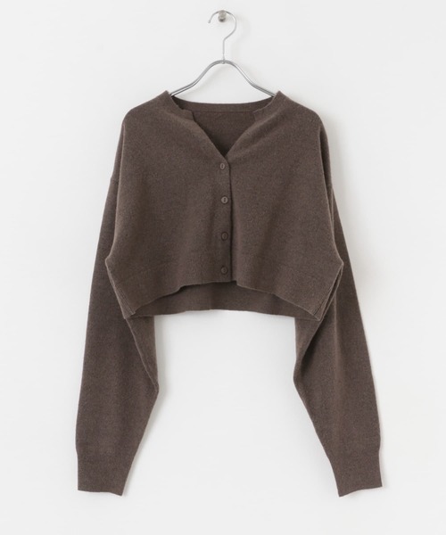 KBF(ケイビーエフ)の「マルチビスチェSETカーディガン(カーディガン/ボレロ・レディース・ベージュ/ブラウン/ダークグレー・ONE)」の13枚目の写真
