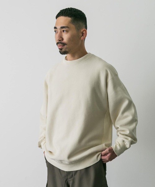 Healthknit(ヘルスニット)の「『別注』Healthknit×DOORS クルーネックスウェット(スウェット・メンズ・ブルー/チャコールグレー/アイボリー・MEDIUM/LARGE)」の8枚目の写真