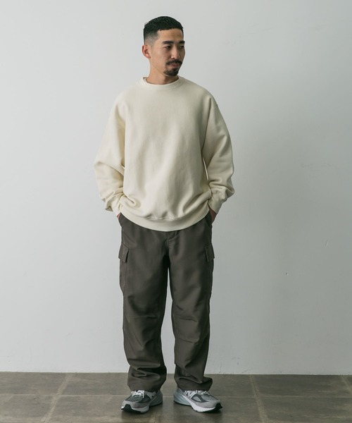 Healthknit(ヘルスニット)の「『別注』Healthknit×DOORS クルーネックスウェット(スウェット・メンズ・ブルー/チャコールグレー/アイボリー・MEDIUM/LARGE)」の9枚目の写真