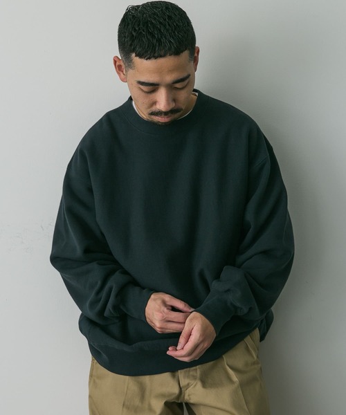 Healthknit(ヘルスニット)の「『別注』Healthknit×DOORS クルーネックスウェット(スウェット・メンズ・ブルー/チャコールグレー/アイボリー・MEDIUM/LARGE)」の11枚目の写真