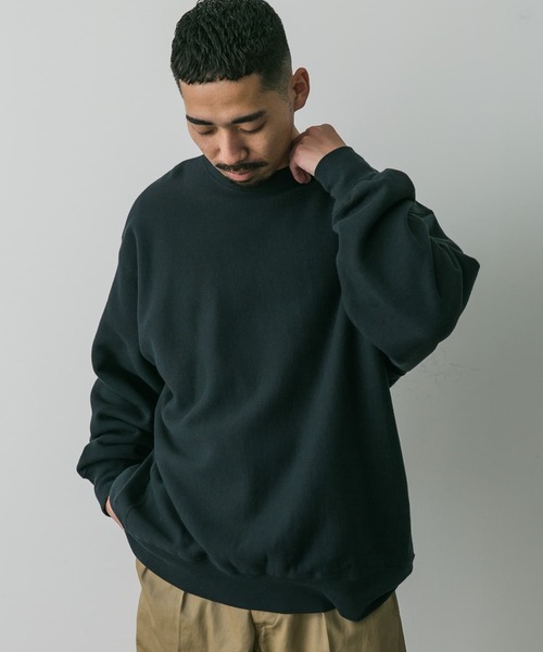Healthknit(ヘルスニット)の「『別注』Healthknit×DOORS クルーネックスウェット(スウェット・メンズ・ブルー/チャコールグレー/アイボリー・MEDIUM/LARGE)」の12枚目の写真