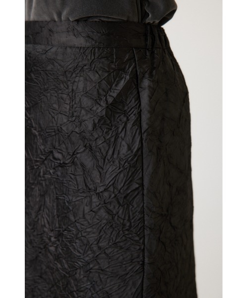 crie conforto(クリーコンフォルト)の「ワッシャーサテンナロースカート(スカート・レディース・ブラック/シルバー/アイボリー・MEDIUM/SMALL)」の9枚目の写真