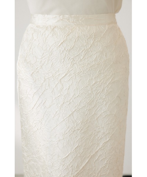 crie conforto(クリーコンフォルト)の「ワッシャーサテンナロースカート(スカート・レディース・ブラック/シルバー/アイボリー・MEDIUM/SMALL)」の15枚目の写真