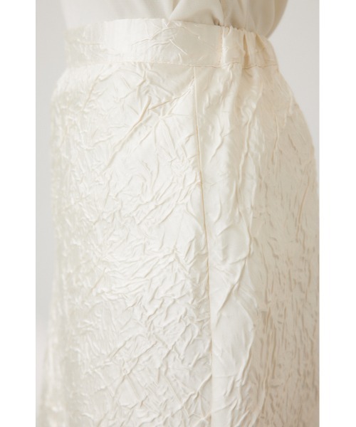 crie conforto(クリーコンフォルト)の「ワッシャーサテンナロースカート(スカート・レディース・ブラック/シルバー/アイボリー・MEDIUM/SMALL)」の17枚目の写真