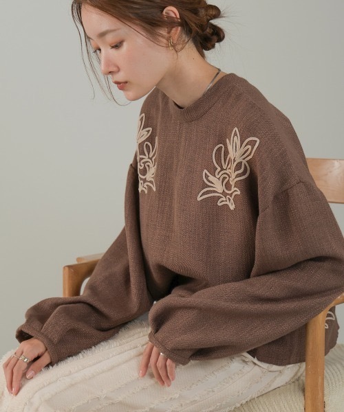 Bab(バブ)の「前後2WAY刺繍ブラウス(シャツ/ブラウス・レディース・ブラック/ホワイト系その他・M)」の20枚目の写真