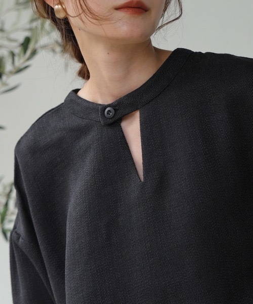 Bab(バブ)の「前後2WAY刺繍ブラウス(シャツ/ブラウス・レディース・ブラック/ホワイト系その他・M)」の12枚目の写真