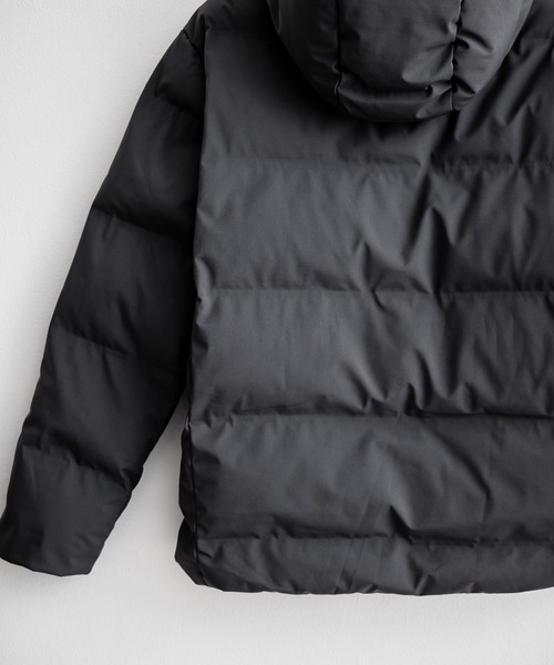 セール】シームレス防風撥水中綿入りファイバーダウンフードジャケット