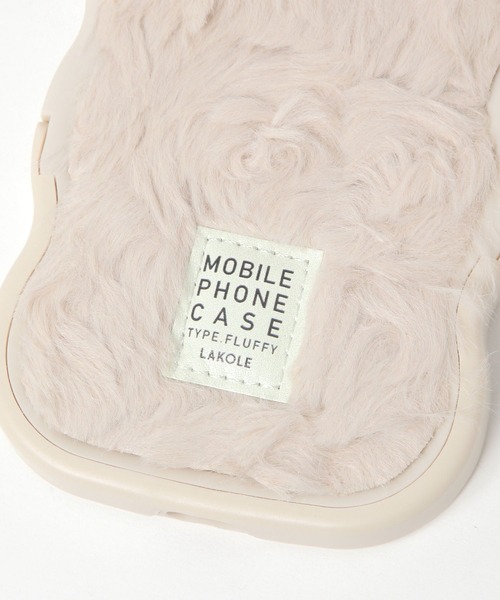 LAKOLE(ラコレ)の「ふわふわウェーブスタンドiPhoneケース / 155502(スマホケース/カバー・レディース・チャコール/アイボリー・SMALL/X-SMALL)」の12枚目の写真