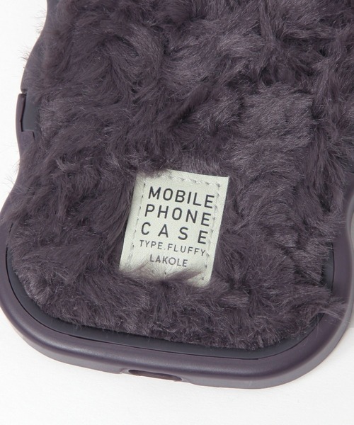 LAKOLE(ラコレ)の「ふわふわウェーブスタンドiPhoneケース / 155502(スマホケース/カバー・レディース・チャコール/アイボリー・SMALL/X-SMALL)」の19枚目の写真