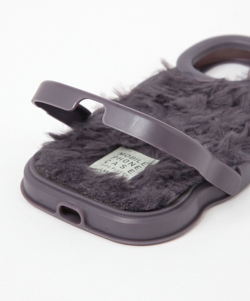 LAKOLE(ラコレ)の「ふわふわウェーブスタンドiPhoneケース / 155502(スマホケース/カバー・レディース・チャコール/アイボリー・SMALL/X-SMALL)」の20枚目の写真