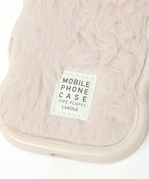LAKOLE(ラコレ)の「ふわふわウェーブスタンドiPhoneケース / 155502(スマホケース/カバー・レディース・チャコール/アイボリー・SMALL/X-SMALL)」の22枚目の写真