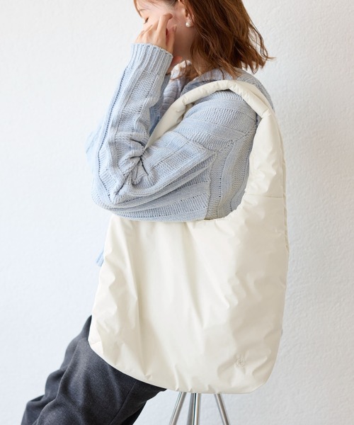 ROPE' PICNIC(ロペピクニック)の「撥水・A4対応/ナイロンパティングトートバック(トートバッグ・レディース・ブラック/キナリ・FREE)」の1枚目の写真