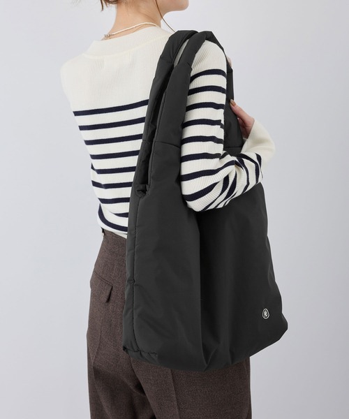 ROPE' PICNIC(ロペピクニック)の「撥水・A4対応/ナイロンパティングトートバック(トートバッグ・レディース・ブラック/キナリ・FREE)」の5枚目の写真