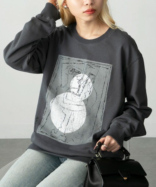 セール】【vieux by MAISON BREEZE】PICASSO アートプリントスウェット