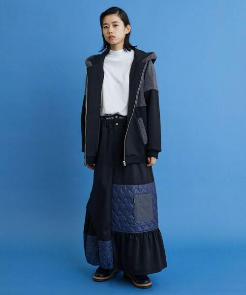 FRAPBOIS（フラボア）の「シープパーカー（パーカー・レディース・グレー/ブラック・2/1）」の6枚目の写真