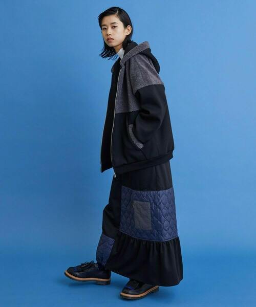 FRAPBOIS（フラボア）の「シープパーカー（パーカー・レディース・グレー/ブラック・2/1）」の10枚目の写真