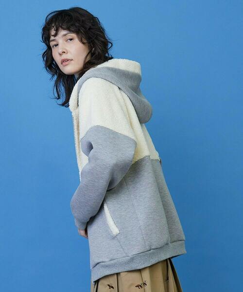 FRAPBOIS（フラボア）の「シープパーカー（パーカー・レディース・グレー/ブラック・2/1）」の15枚目の写真