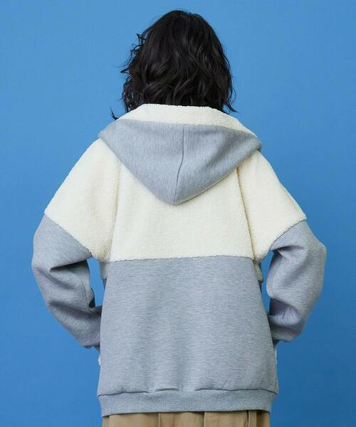 FRAPBOIS（フラボア）の「シープパーカー（パーカー・レディース・グレー/ブラック・2/1）」の16枚目の写真