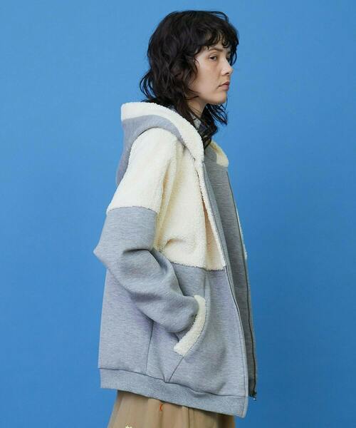 FRAPBOIS（フラボア）の「シープパーカー（パーカー・レディース・グレー/ブラック・2/1）」の17枚目の写真