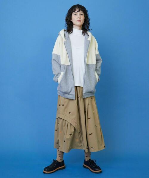 FRAPBOIS（フラボア）の「シープパーカー（パーカー・レディース・グレー/ブラック・2/1）」の18枚目の写真