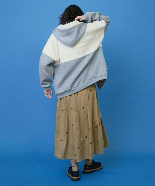 FRAPBOIS（フラボア）の「シープパーカー（パーカー・レディース・グレー/ブラック・2/1）」の21枚目の写真