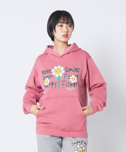 【SAVIER/サビアー】×【SMILEY FACE/スマイリーフェイス】コラボ フラワープリント Tシャツ オーバーサイズ main image 0